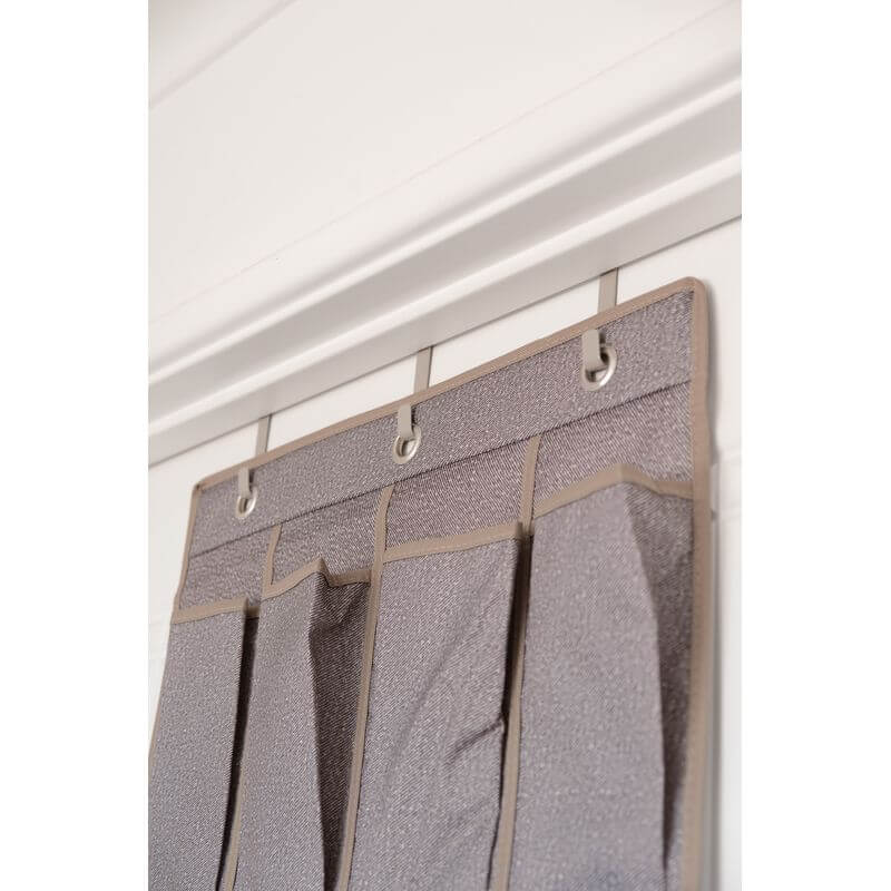 10 Pair Over Door Shoe Organiser Textured Grey - WARDROBE - Shoe Storage - Soko and Co