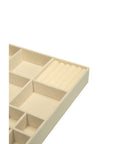 15 Compartment Velvet Jewellery Tray White - WARDROBE - Jewellery Storage - Soko and Co