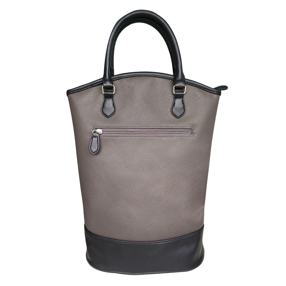 2 Bottle Insulated Wine Tote Charcoal - WINE - Bags and Carriers - Soko and Co