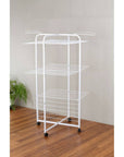 42 Rail Tower Clothes Airer on Wheels White - LAUNDRY - Airers - Soko and Co