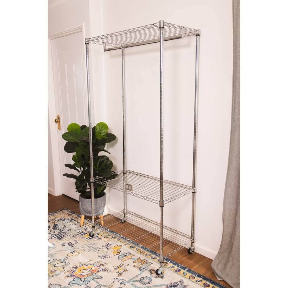 Adjustable Heavy Duty Wardrobe Shelving Unit 120cm - WARDROBE - Garment Racks - Soko and Co