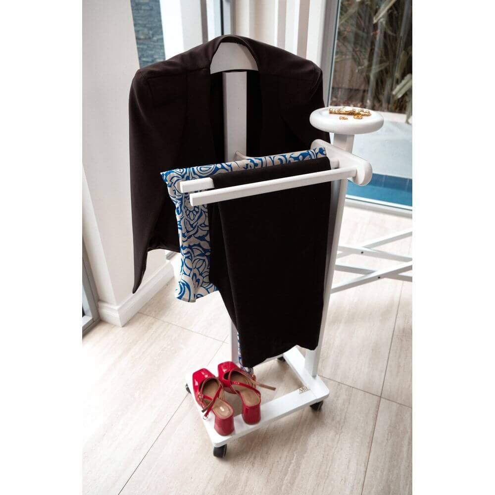 Antimo Clothes Valet Stand White Soko Co