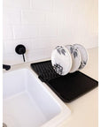 Ari Dish Draining Board Graphite - KITCHEN - Dish Racks and Mats - Soko and Co