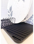 Ari Dish Draining Board Graphite - KITCHEN - Dish Racks and Mats - Soko and Co