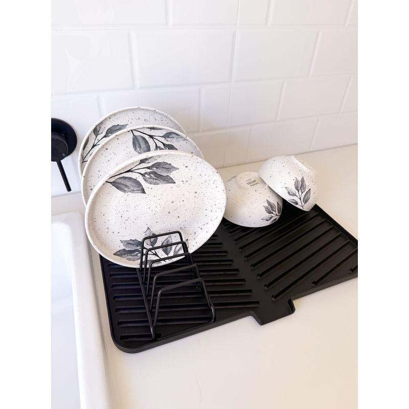 Ari Dish Draining Board Graphite - KITCHEN - Dish Racks and Mats - Soko and Co