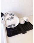 Ari Dish Draining Board Graphite - KITCHEN - Dish Racks and Mats - Soko and Co