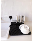 Ari Dish Draining Board Graphite - KITCHEN - Dish Racks and Mats - Soko and Co