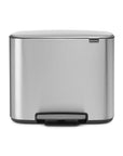 Brabantia 36L Bo Kitchen Rubbish Pedal Bin Matte Steel - KITCHEN - Bins - Soko and Co