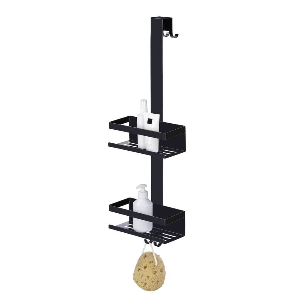 Bria Over Door Shower Caddy 2 Tier Black - BATHROOM - Shower Caddies - Soko and Co