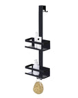 Bria Over Door Shower Caddy 2 Tier Black