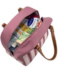 Cali Insulated Lunch Bag Blush Stripes - LIFESTYLE - Lunch - Soko and Co
