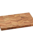 Chevron Acacia Chopping Board with Juice Canals Large - KITCHEN - Entertaining - Soko and Co