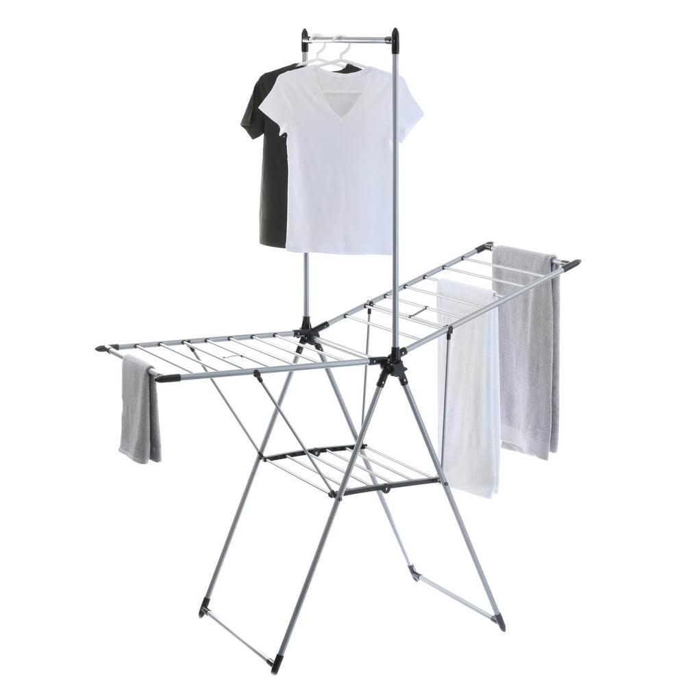 Winged Clothes Heated Clothes Rack Kmart Deluxe A-Frame Clothes