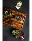 Deluxe Wooden Chopping Board with Juice Canals Large - KITCHEN - Bench - Soko and Co