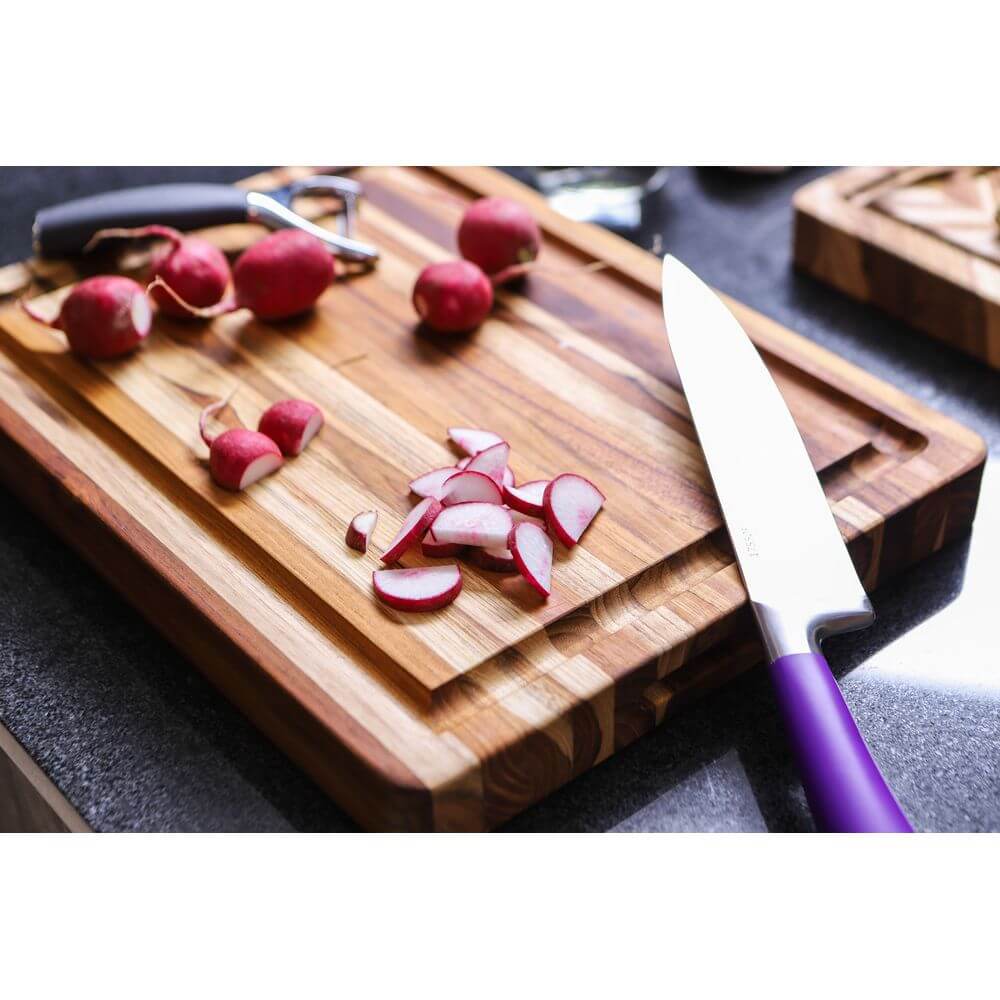 Deluxe Wooden Chopping Board with Juice Canals Small - KITCHEN - Bench - Soko and Co
