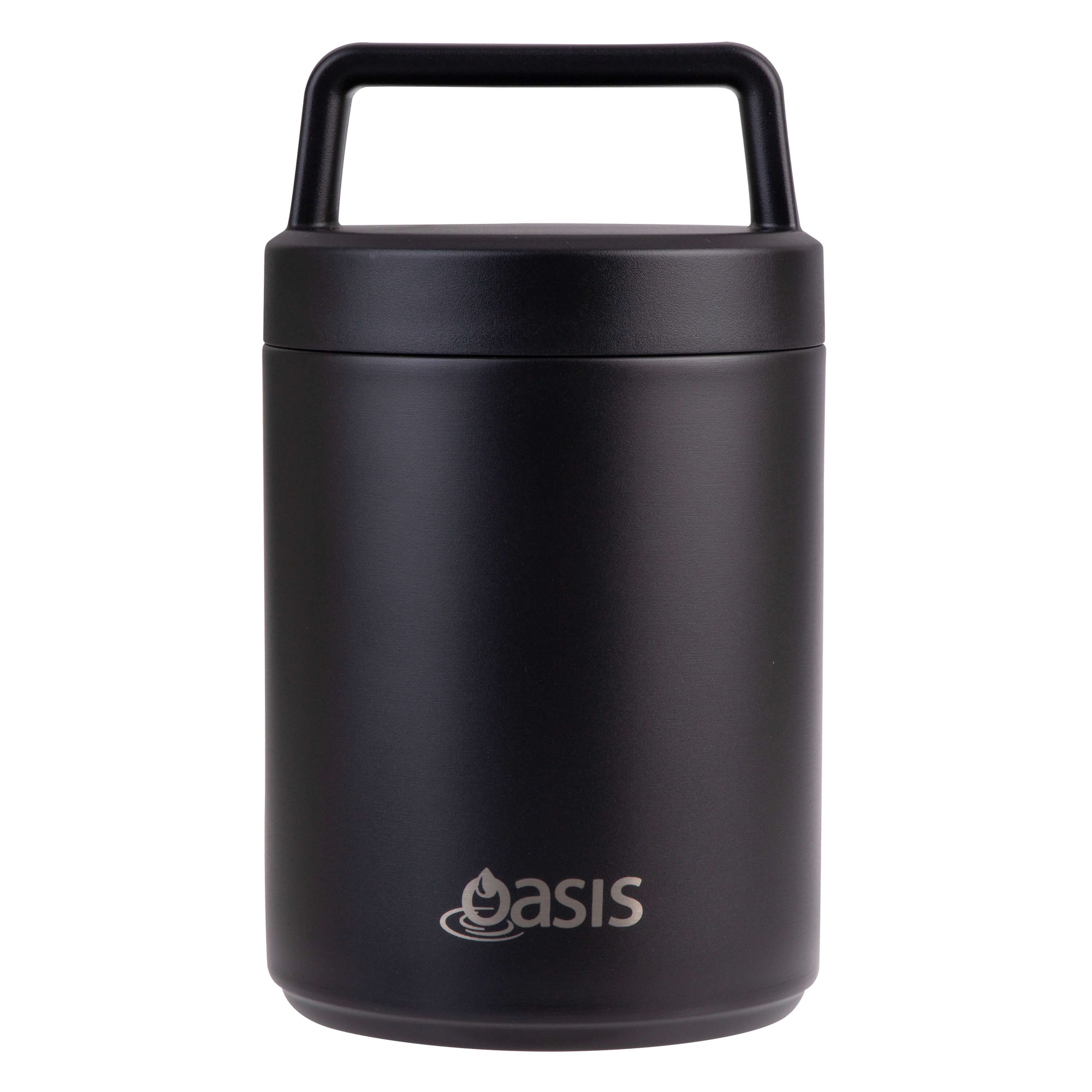 Double Wall Insulated Food Flask 480mL Matte Black - LIFESTYLE - Lunch - Soko and Co