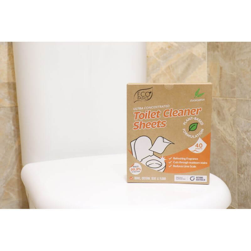 Eco Basics Toilet Cleaner Sheets Eucalyptus 40 pack - LAUNDRY - Cleaning - Soko and Co