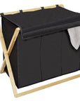 Ecori Triple Bamboo Laundry Hamper - LAUNDRY - Hampers - Soko and Co
