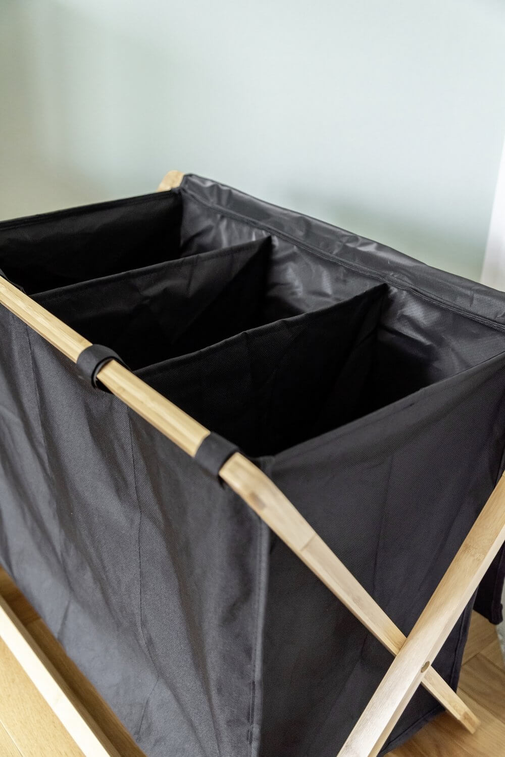 Ecori Triple Bamboo Laundry Hamper - LAUNDRY - Hampers - Soko and Co