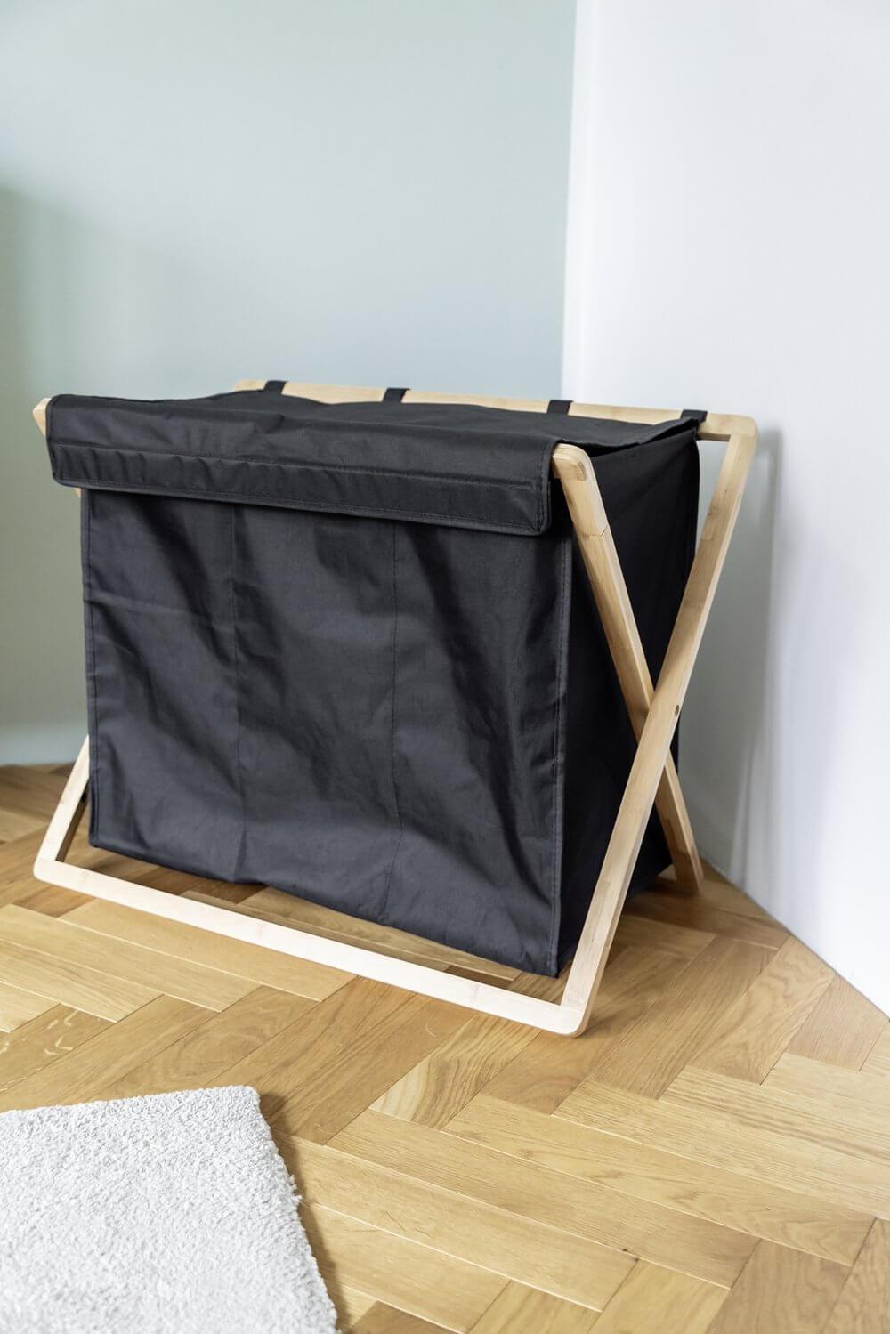 Ecori Triple Bamboo Laundry Hamper - LAUNDRY - Hampers - Soko and Co