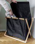 Ecori Triple Bamboo Laundry Hamper - LAUNDRY - Hampers - Soko and Co