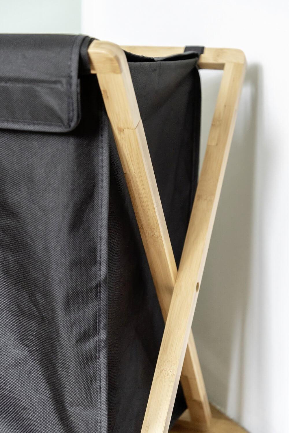 Ecori Triple Bamboo Laundry Hamper - LAUNDRY - Hampers - Soko and Co