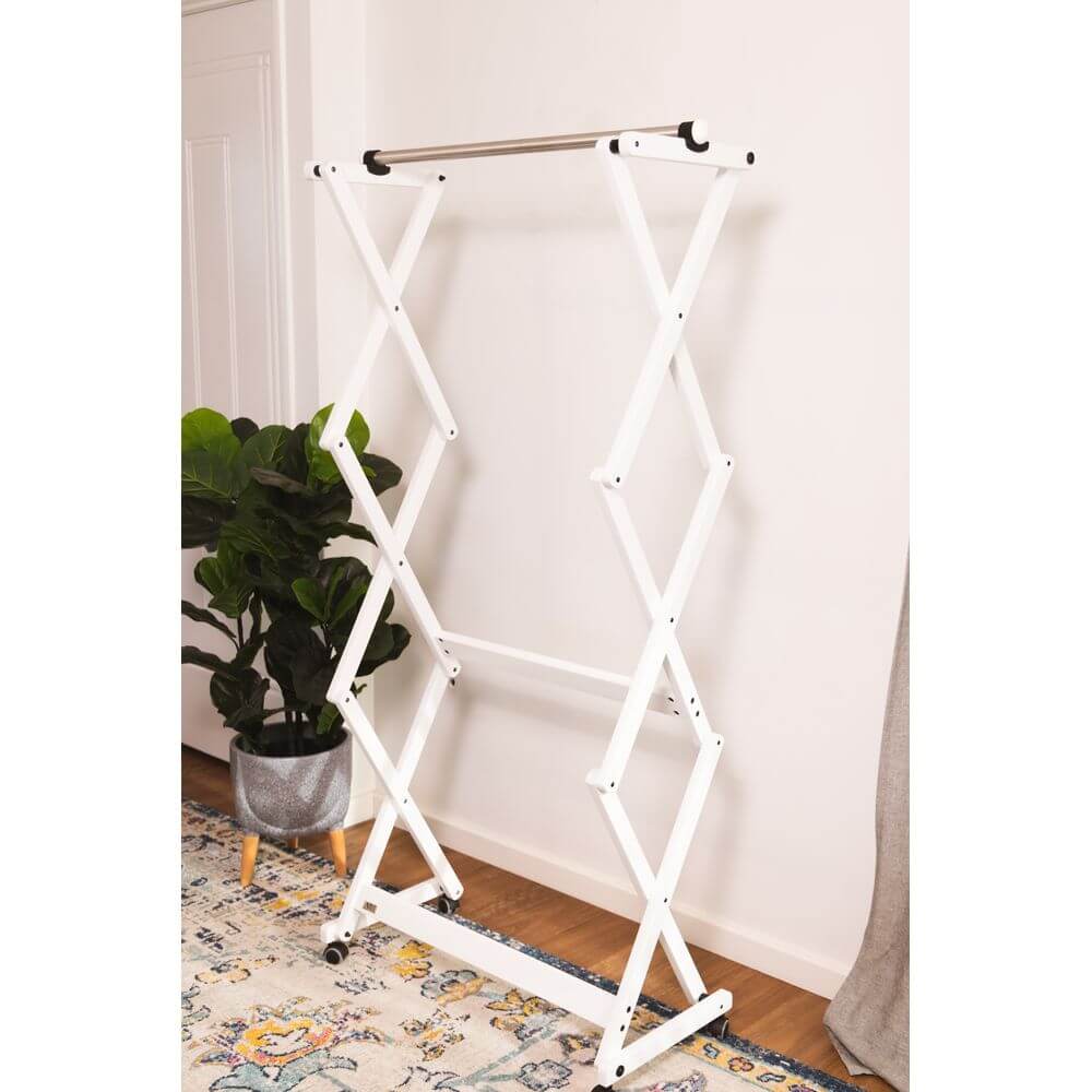 Felix Expandable Garment Rack White - WARDROBE - Garment Racks - Soko and Co
