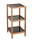 Fern Wood & Glass 3 Tier Shelving Unit