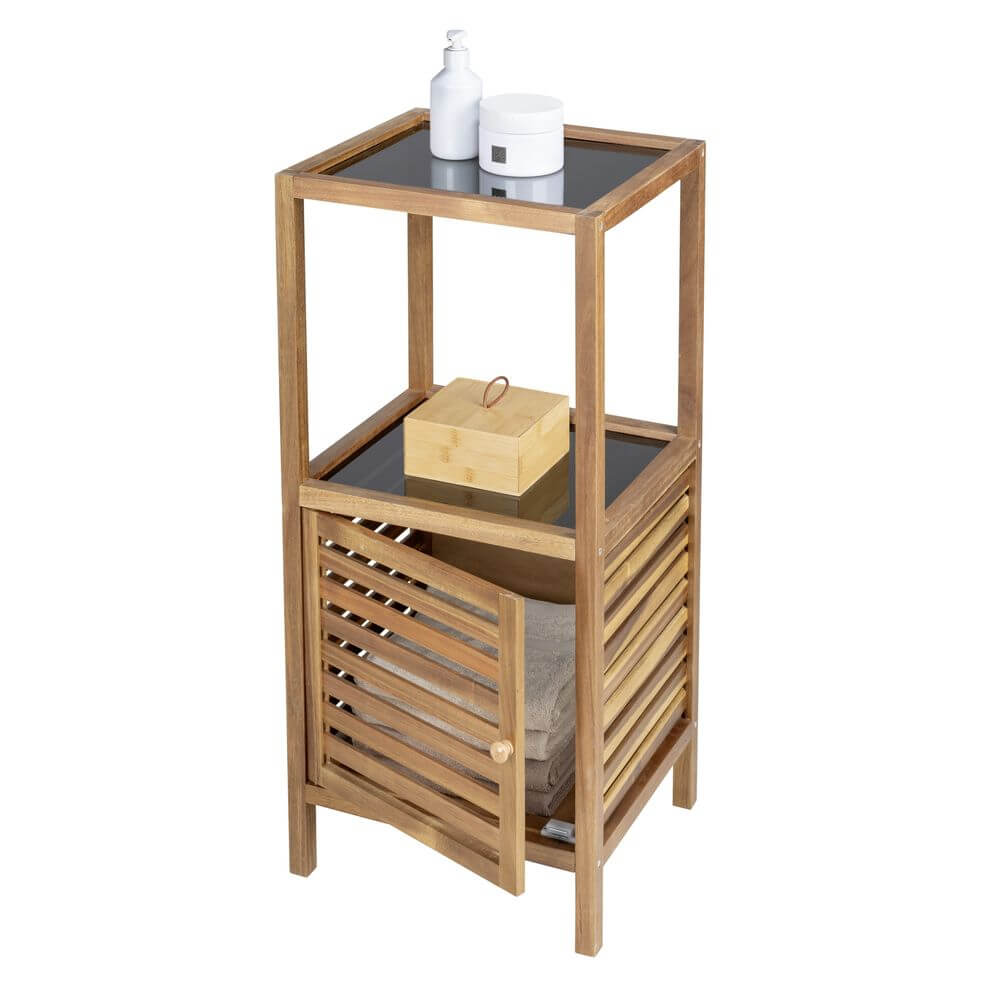 Fern Wood & Glass Shelf and Cabinet - HOME STORAGE - Shelves and Cabinets - Soko and Co