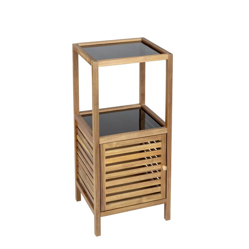Fern Wood & Glass Shelf and Cabinet - HOME STORAGE - Shelves and Cabinets - Soko and Co