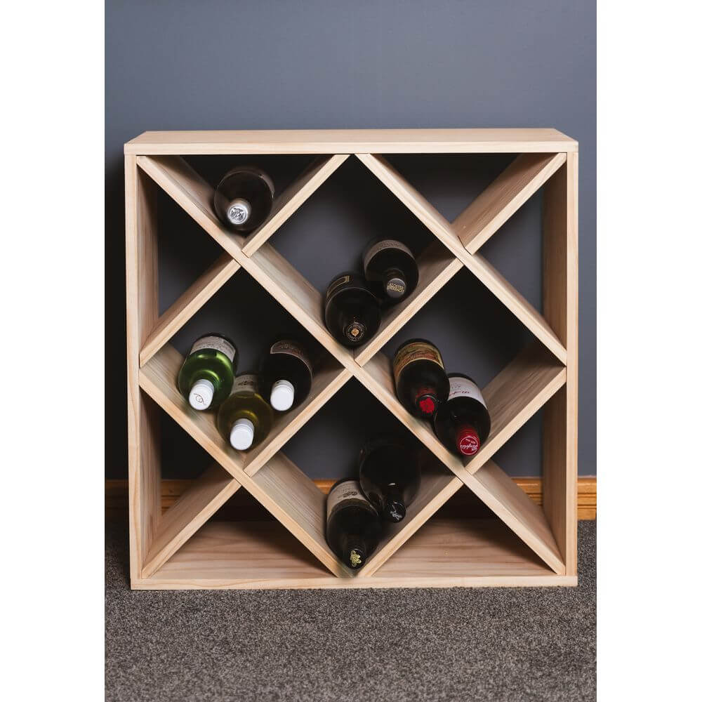 Florence 12 Section Pine Wine Rack - WINE - Wine Racks - Soko and Co