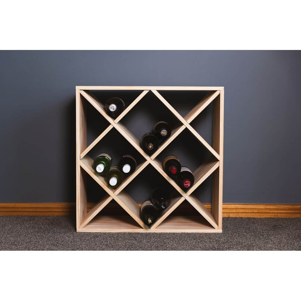 Florence 12 Section Pine Wine Rack - WINE - Wine Racks - Soko and Co