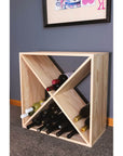 Florence 4 Section Pine Wine Rack - WINE - Wine Racks - Soko and Co