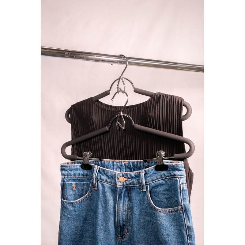 Foam Shirt Hanger with Clips 3 Pack - WARDROBE - Clothes Hangers - Soko and Co