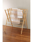 Heavy Duty W-Frame Bamboo Clothes Airer - LAUNDRY - Airers - Soko and Co