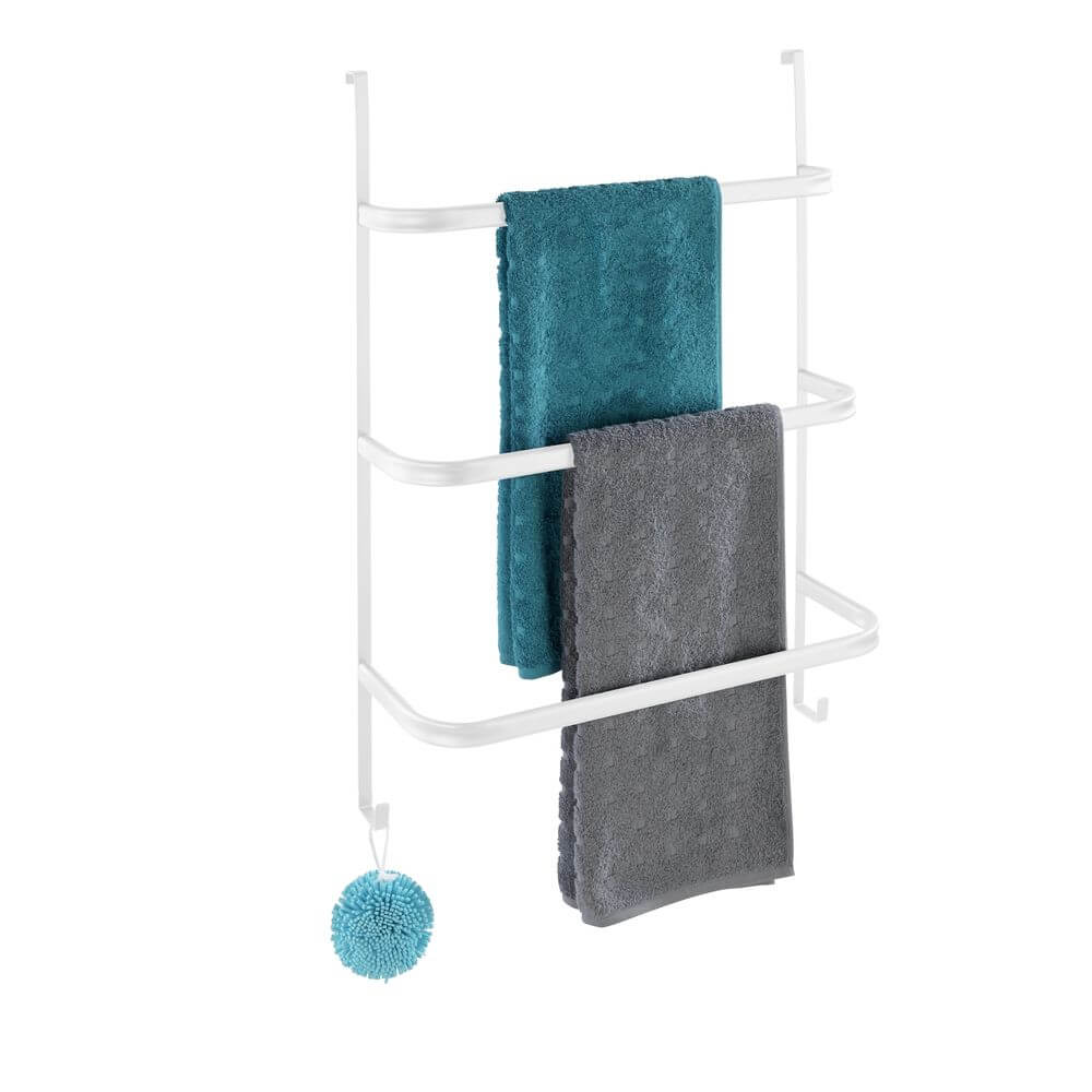Irpinia 3 Rail Over Door Towel Rack White - BATHROOM - Towel Racks - Soko and Co