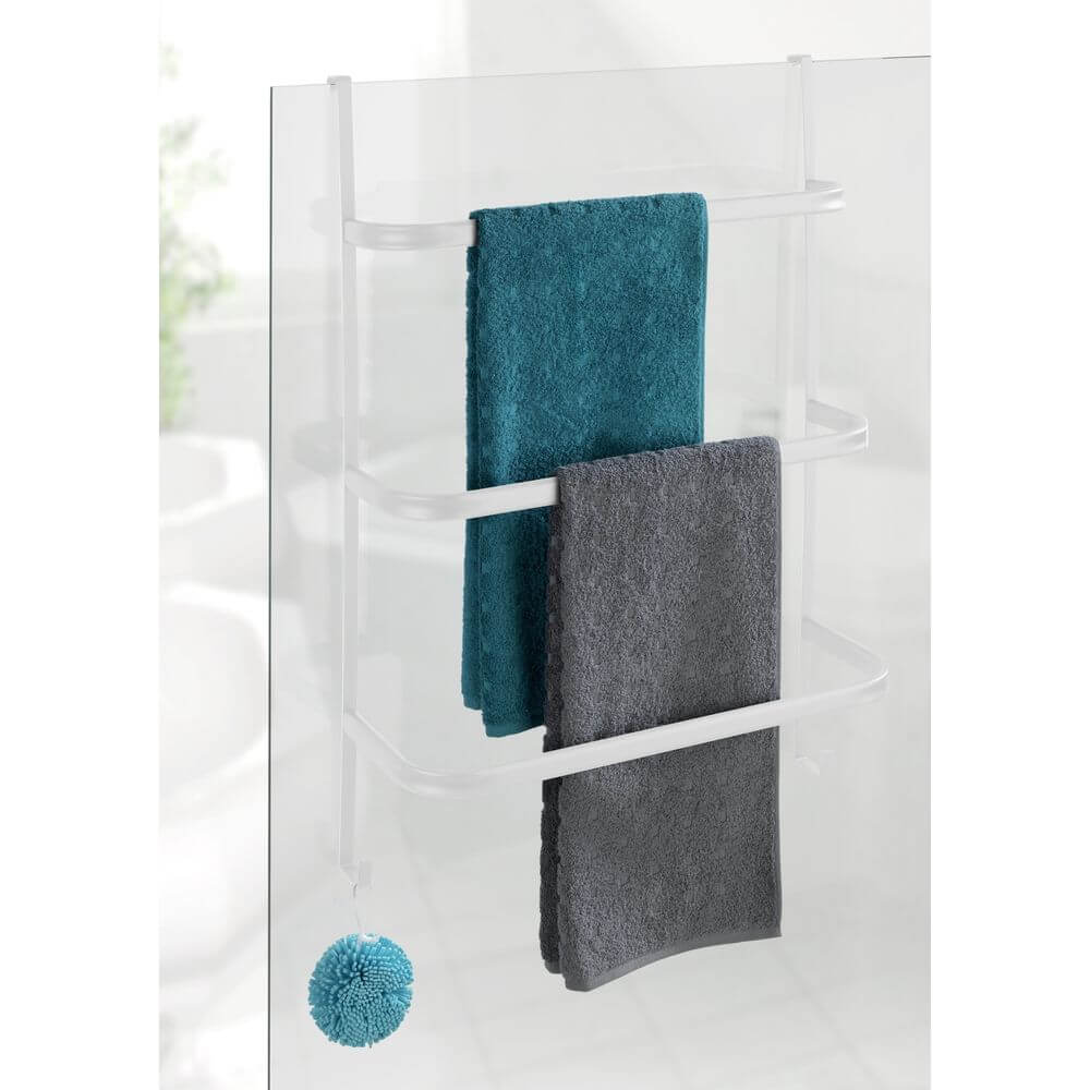 Irpinia 3 Rail Over Door Towel Rack White - BATHROOM - Towel Racks - Soko and Co