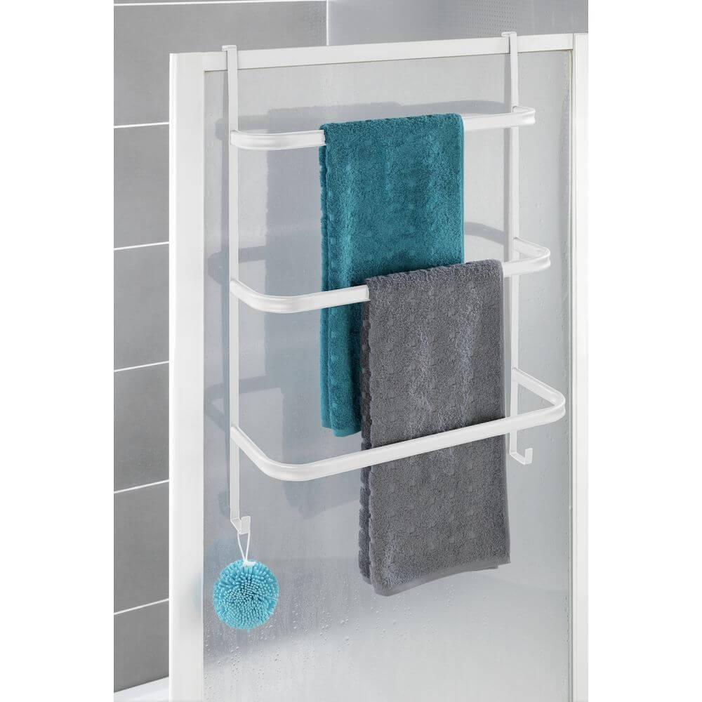 Irpinia 3 Rail Over Door Towel Rack White - BATHROOM - Towel Racks - Soko and Co