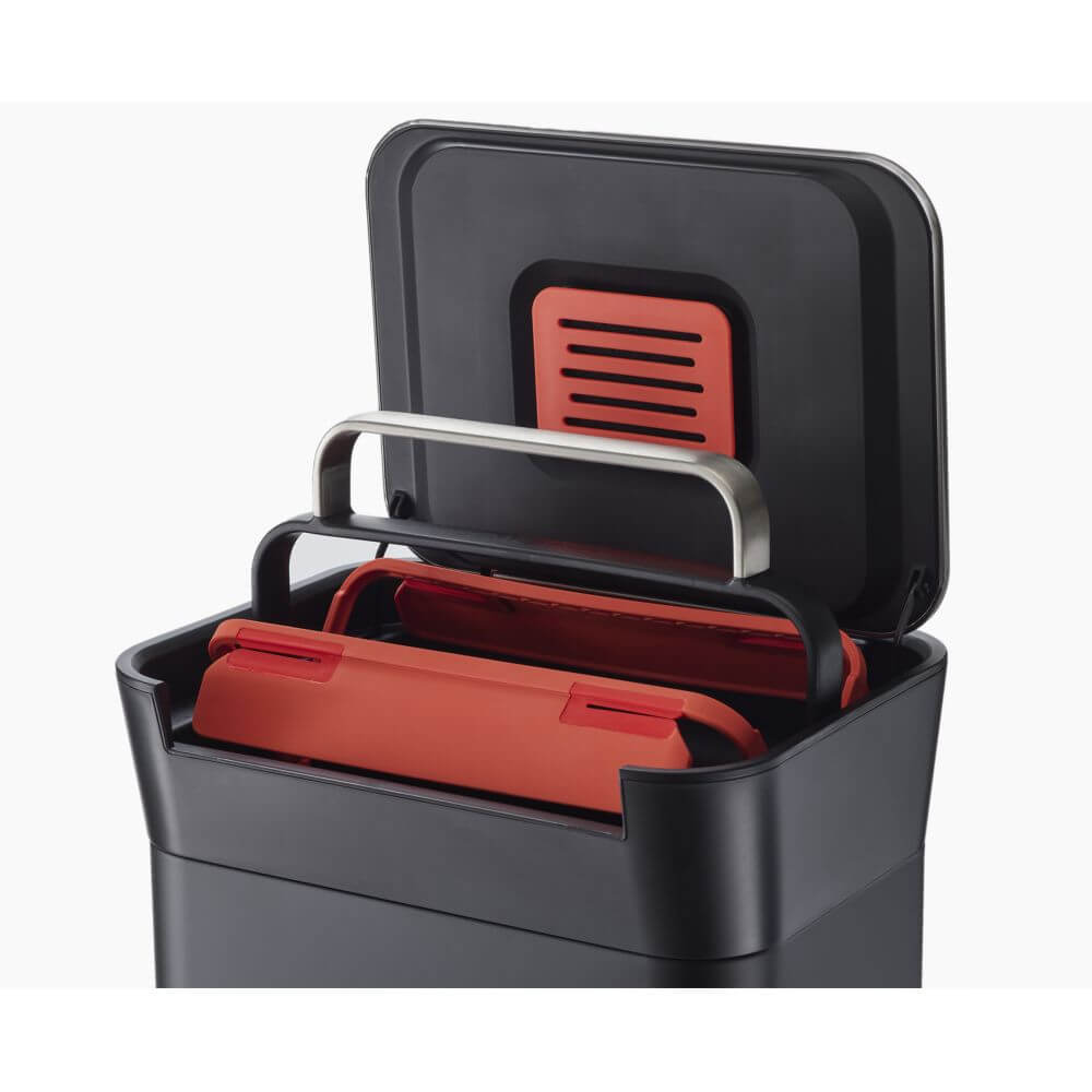 Joseph Joseph 30L Titan Trash Compactor Kitchen Bin Black - KITCHEN - Bins - Soko and Co