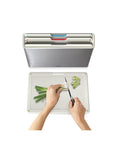 Joseph Joseph Folio 4 Piece Stone Chopping Board Set With Steel Case - KITCHEN - Bench - Soko and Co