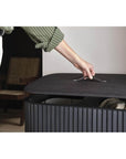Joseph Joseph Tota Luxe 90L Twin Divided Laundry Basket Black - LAUNDRY - Hampers - Soko and Co