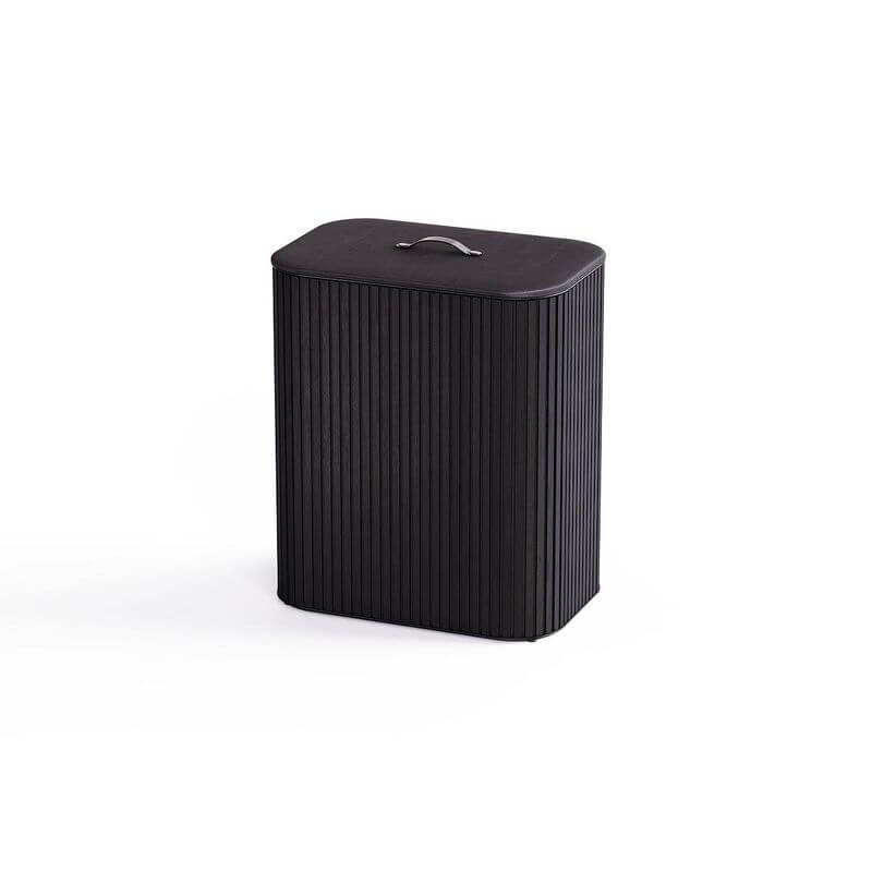Joseph Joseph Tota Luxe 90L Twin Divided Laundry Basket Black - LAUNDRY - Hampers - Soko and Co