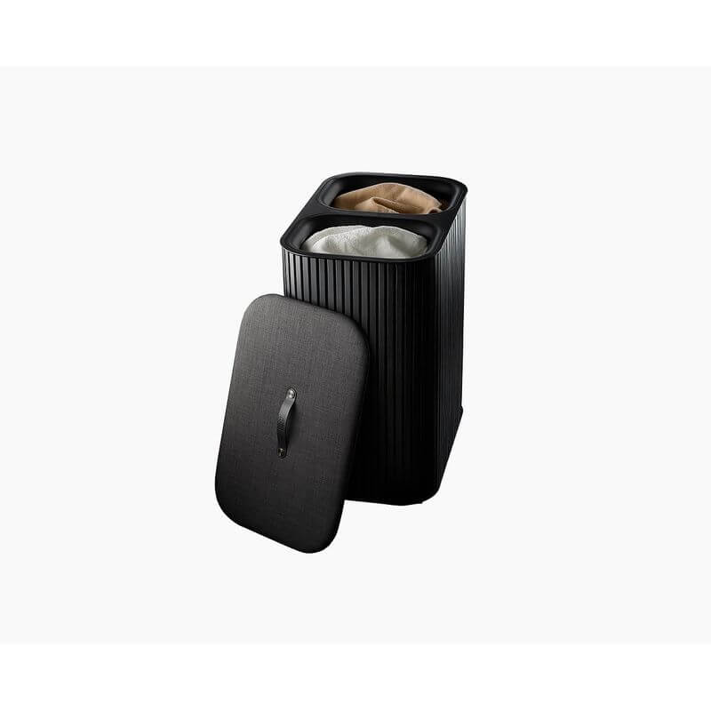 Joseph Joseph Tota Luxe 90L Twin Divided Laundry Basket Black - LAUNDRY - Hampers - Soko and Co