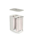 Joseph Joseph Tota Luxe 90L Twin Divided Laundry Basket Ecru - LAUNDRY - Hampers - Soko and Co