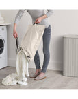 Joseph Joseph Tota Luxe 90L Twin Divided Laundry Basket Ecru - LAUNDRY - Hampers - Soko and Co