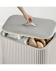 Joseph Joseph Tota Luxe 90L Twin Divided Laundry Basket Ecru - LAUNDRY - Hampers - Soko and Co