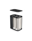 Joseph Joseph Tota Trio Luxe 90L Divided Laundry Basket Black - LAUNDRY - Hampers - Soko and Co