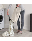 Joseph Joseph Tota Trio Luxe 90L Divided Laundry Basket Black - LAUNDRY - Hampers - Soko and Co