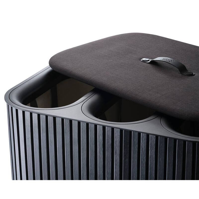 Joseph Joseph Tota Trio Luxe 90L Divided Laundry Basket Black - LAUNDRY - Hampers - Soko and Co