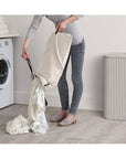 Joseph Joseph Tota Trio Luxe 90L Divided Laundry Basket Ecru - LAUNDRY - Hampers - Soko and Co